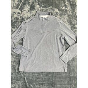 Johnnie-O Mens Slim Fit Quarter-Zip Long Sleeve Shirt UPF 50 Lightweight Size La